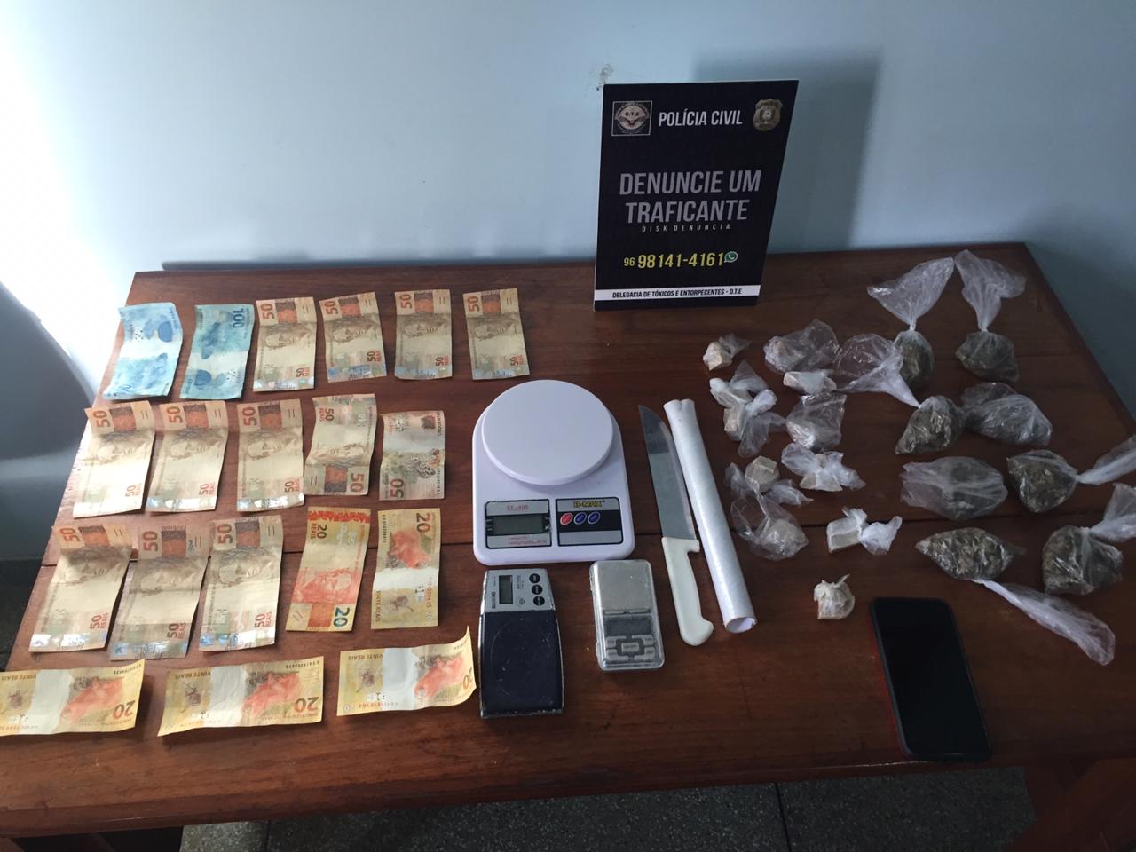 POLÍCIA CIVIL PRENDE MULHER QUE GUARDAVA DROGAS PARA O SEU EX-COMPANHEIRO 